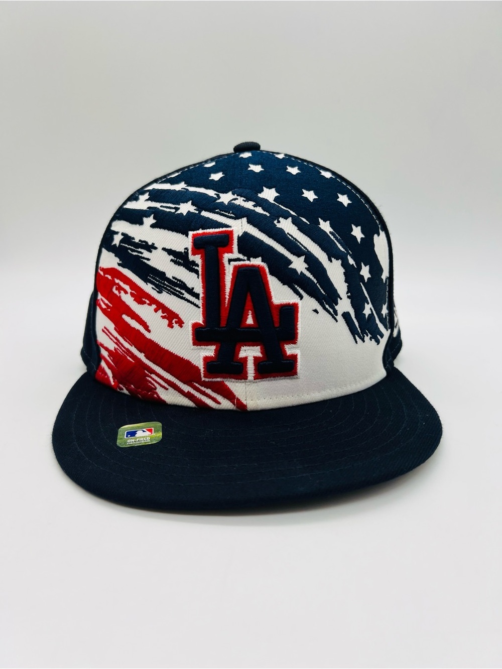 New Era LA Dodgers Patriotic Flag Snapback Hat - Navy, Red, White 2024 July 4th